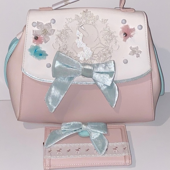 Loungefly Handbags - Loungefly Disney Snow White & the Seven Dwarfs Lace Crossbody Bag & Wallet